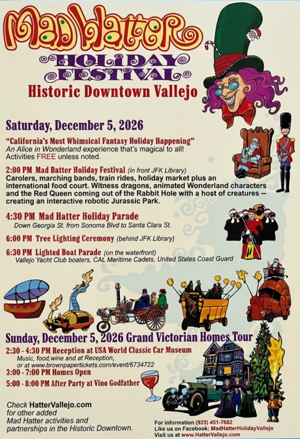 Vallejo: Mad Hatter Holiday Festival 