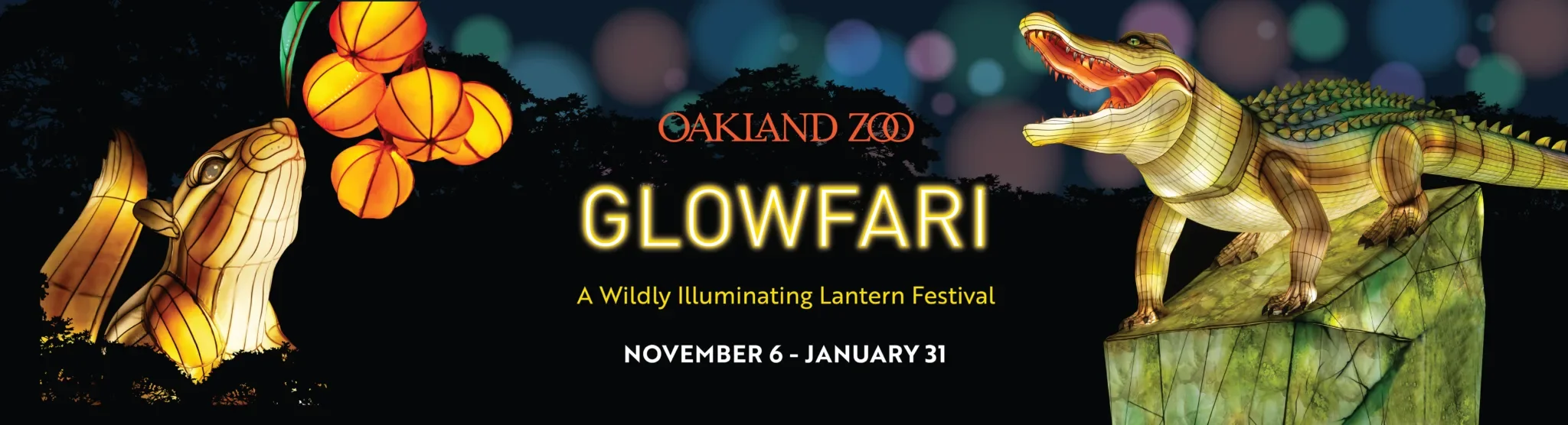 Glowfari at the Oakland Zoo