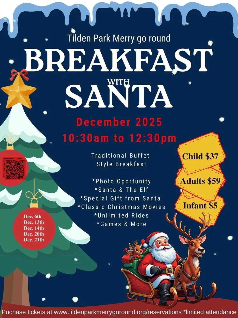 Berkeley: Breakfast with Santa at the Tilden Park Merry Go Round