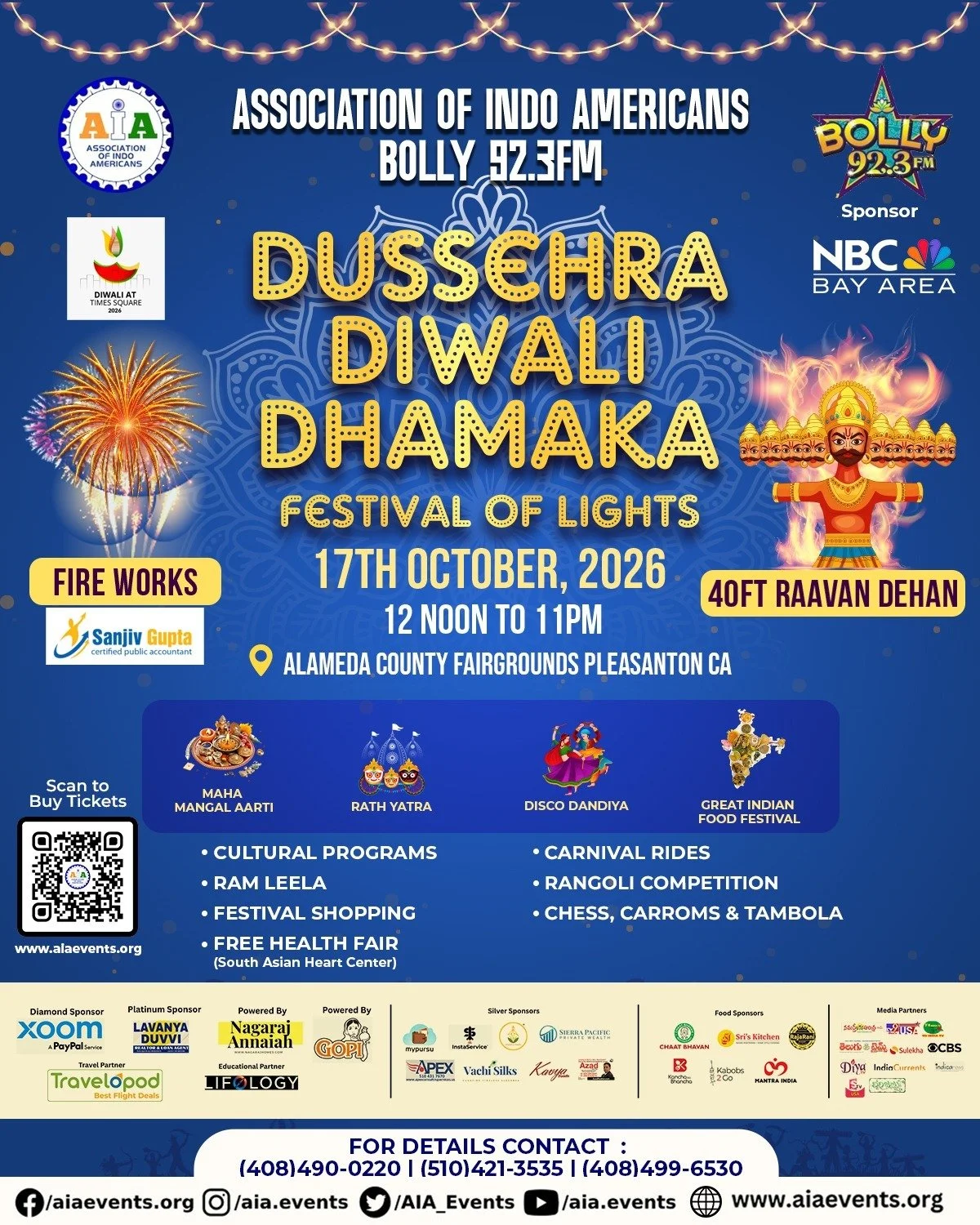 Pleasanton: AIA Festival of Lights - Dussehra Diwali Dhamaka