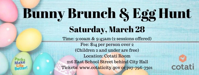 Cotati: Bunny Brunch &amp; Egg Hunt