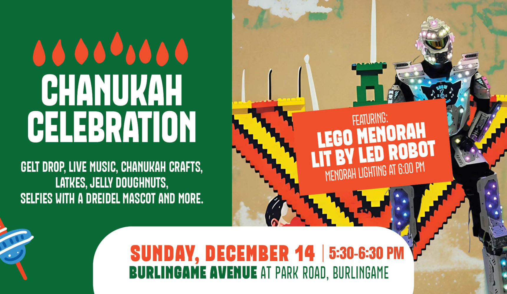 Burlingame: Chanukah Celebration