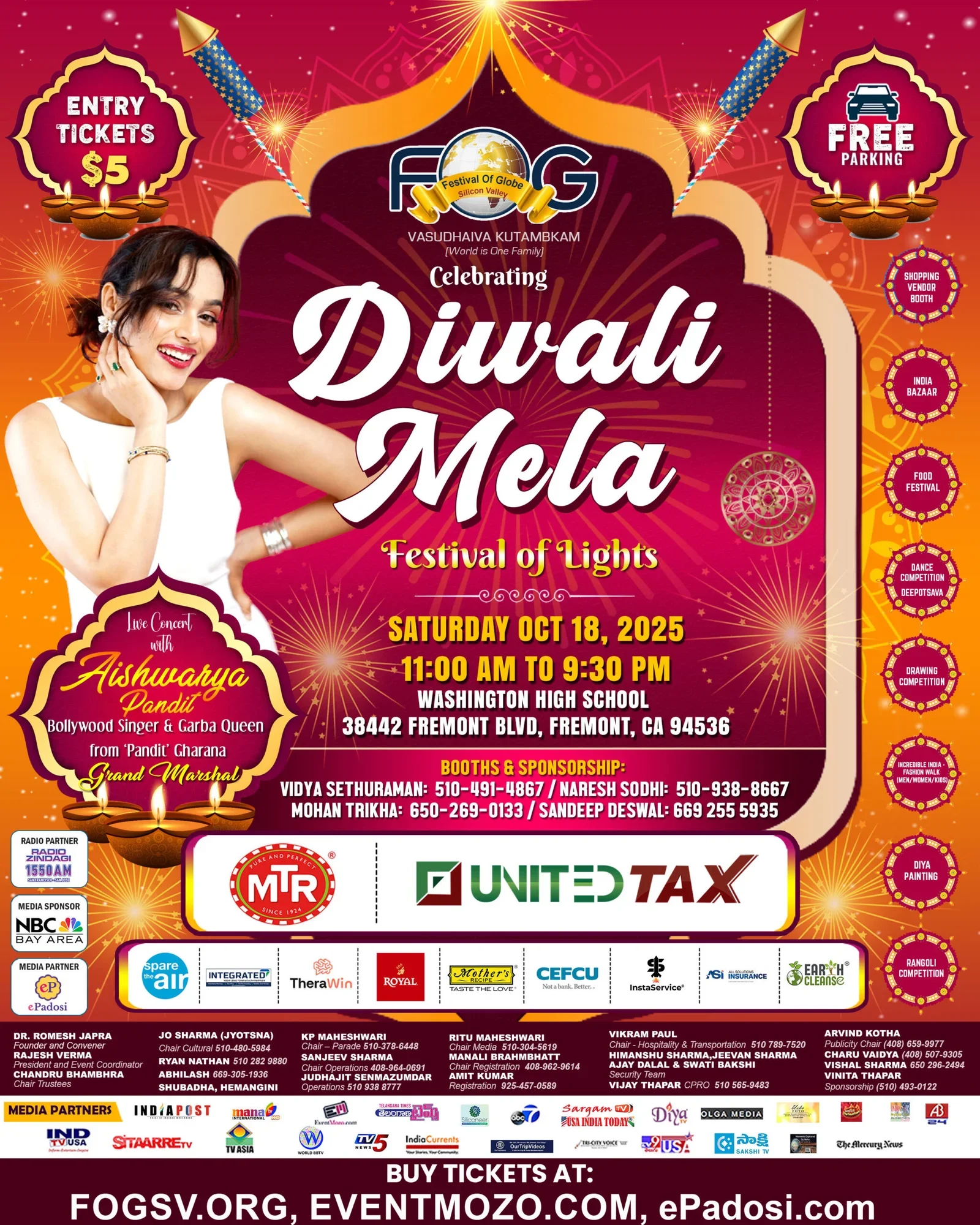 Fremont: FOG Diwali - Festival of Lights