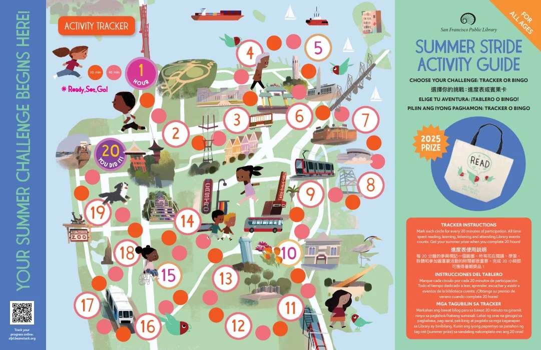 SFMOMA Second Sundays for Families: SCRAP and SFPL Summer Stride with Summer Stride artist&nbsp;Kenard Pak