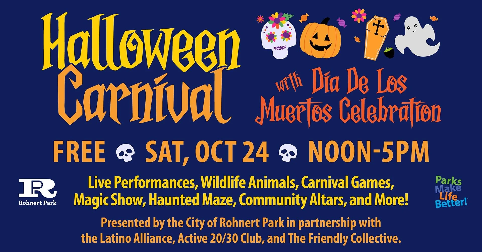ROHNERT PARK: Halloween Carnival with Día de los Muertos Celebration
