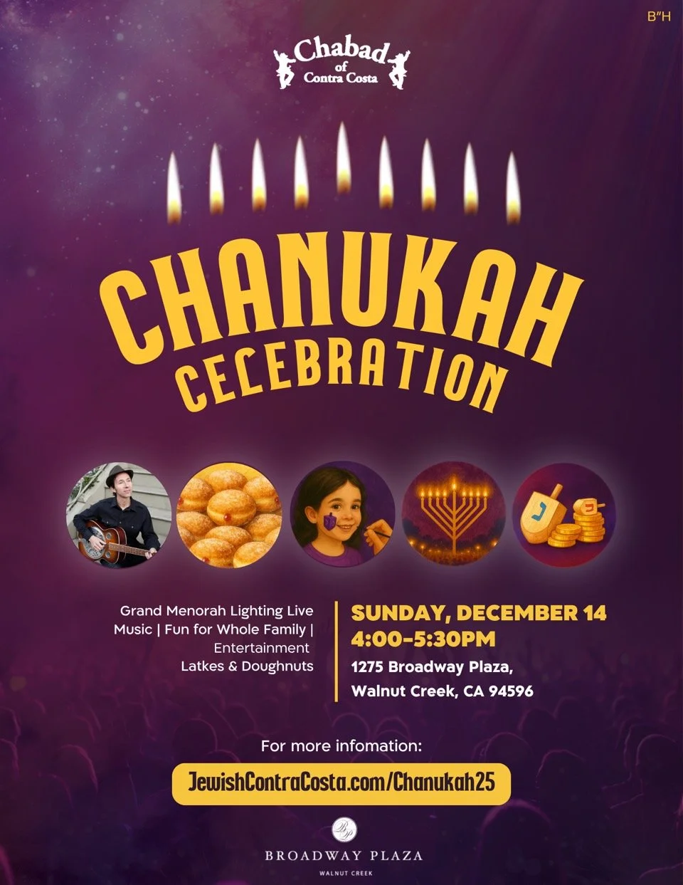 Walnut Creek: Grand Menorah Lighting
