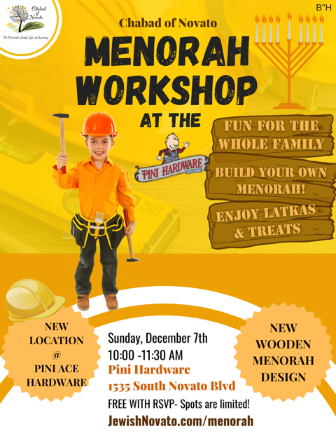 Novato: Menorah Workshop