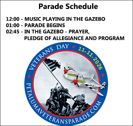 Petaluma: Veterans Day Parade &amp; Flyover