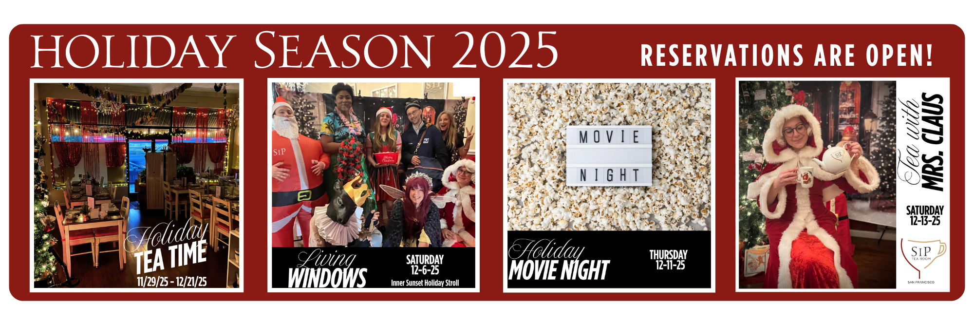 San Francisco: Sip Tea Room: Tea with Mrs. Claus