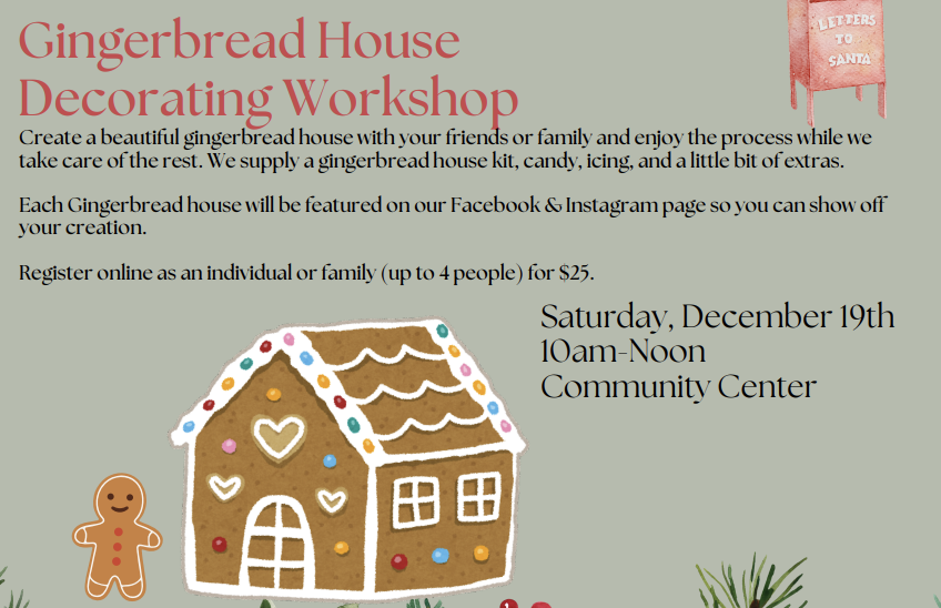 Corte Madera: Gingerbread House Decorating Workshop