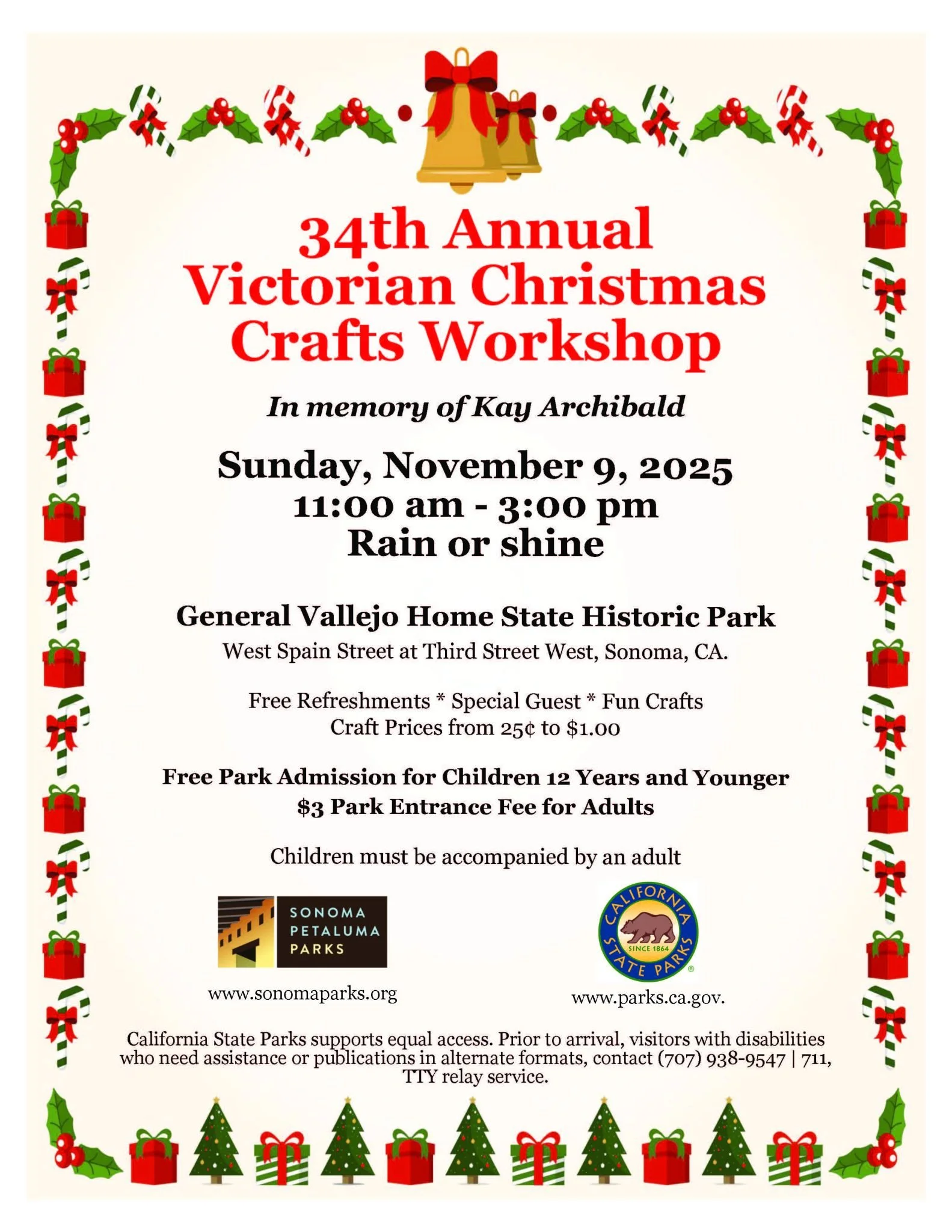 Sonoma: Annual Victorian Christmas Crafts Workshop