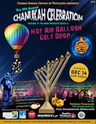 Petaluma: Chanukah Celebration &amp; Helicopter Gelt Drop