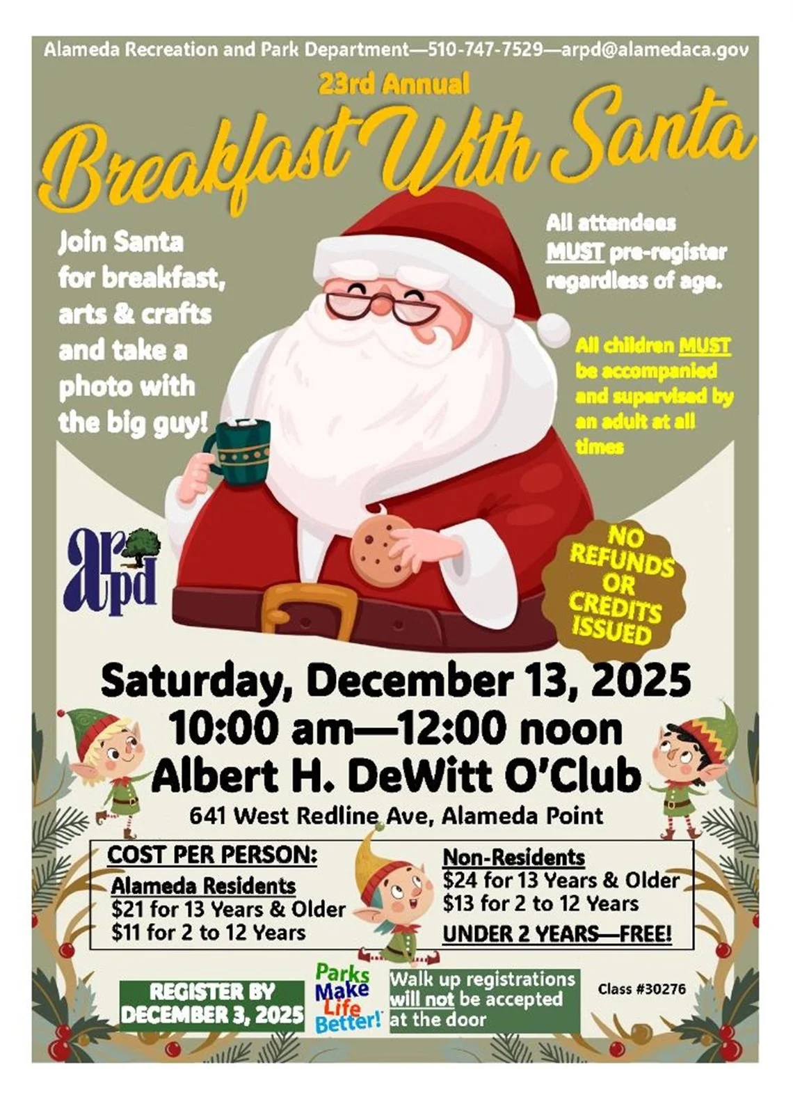 Alameda: Breakfast With Santa