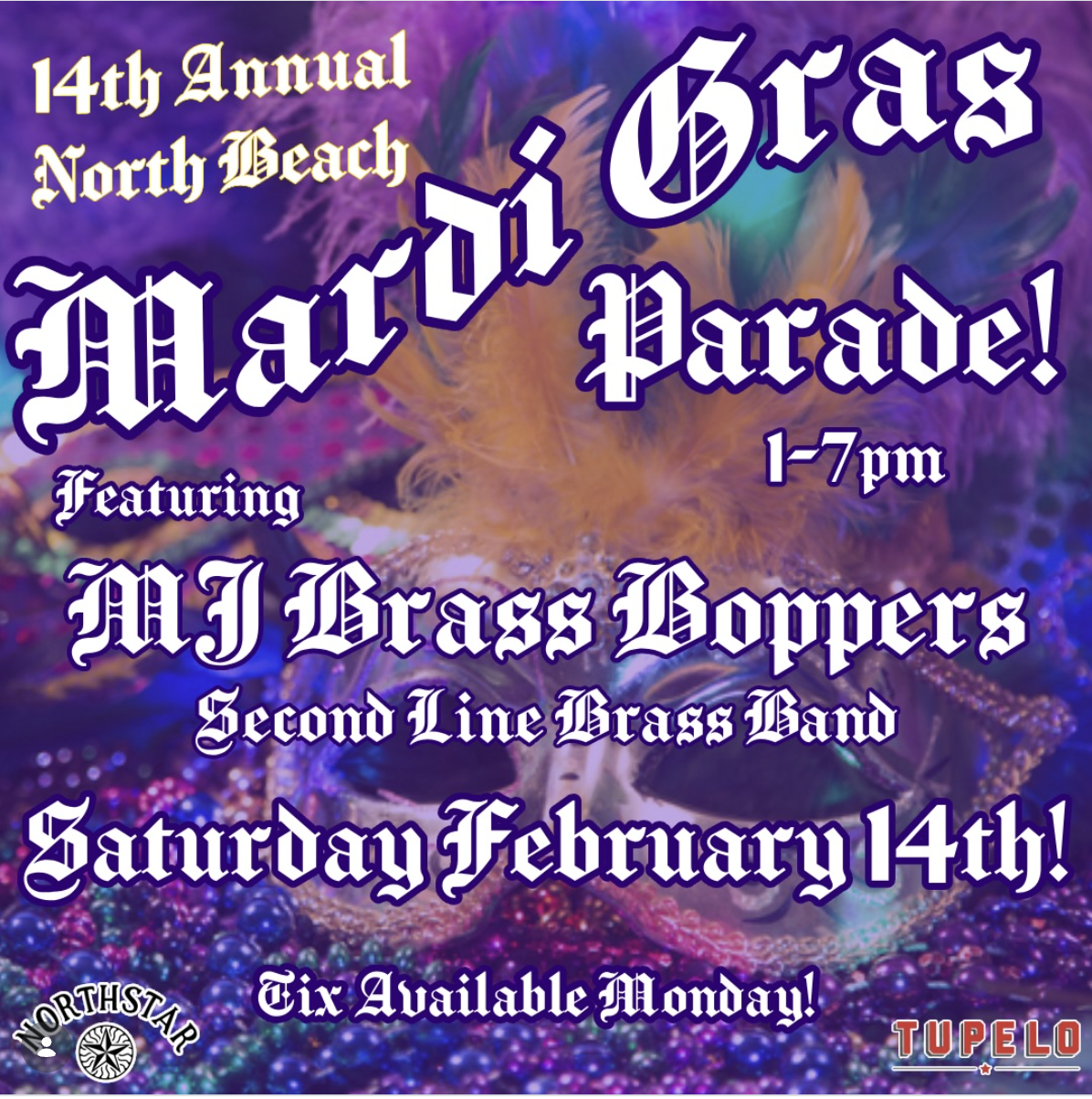 Tupelo &amp; North Star Mardi Gras 2nd Line March