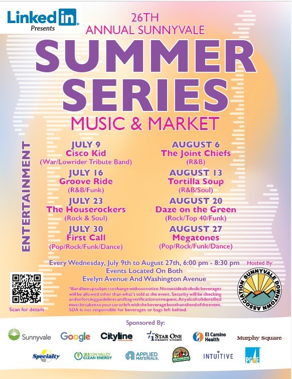 Sunnyvale Summer Series Music + Market