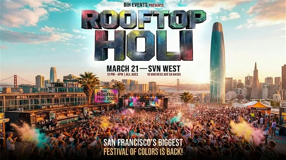 San Francisco: Rooftop Holi Music Festival