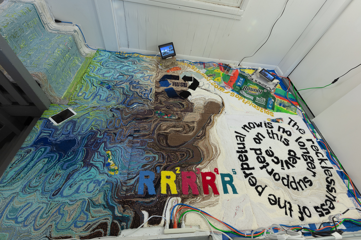 Mia+Máire, installation shot of Reckless Comfort