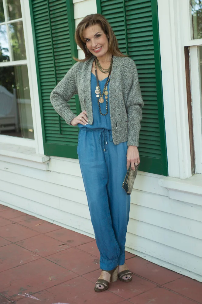 Splendid Jumpsuit , Calico Heels, Imemoi Handbag.