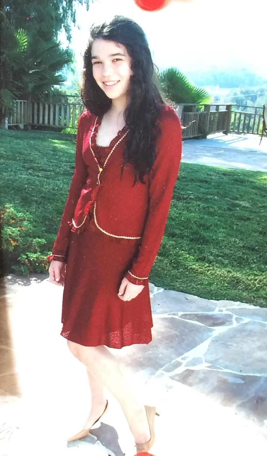 Serena in her Bat Mitzvah Suit