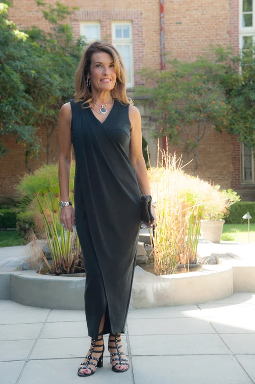 Obakki Dress, Stuart Weitzman sandals, John Hardy: necklace, earrings, bracelet, Zadig and Voltaire Clutch, Oliver Peoples Sunglasses, Cartier Watch.