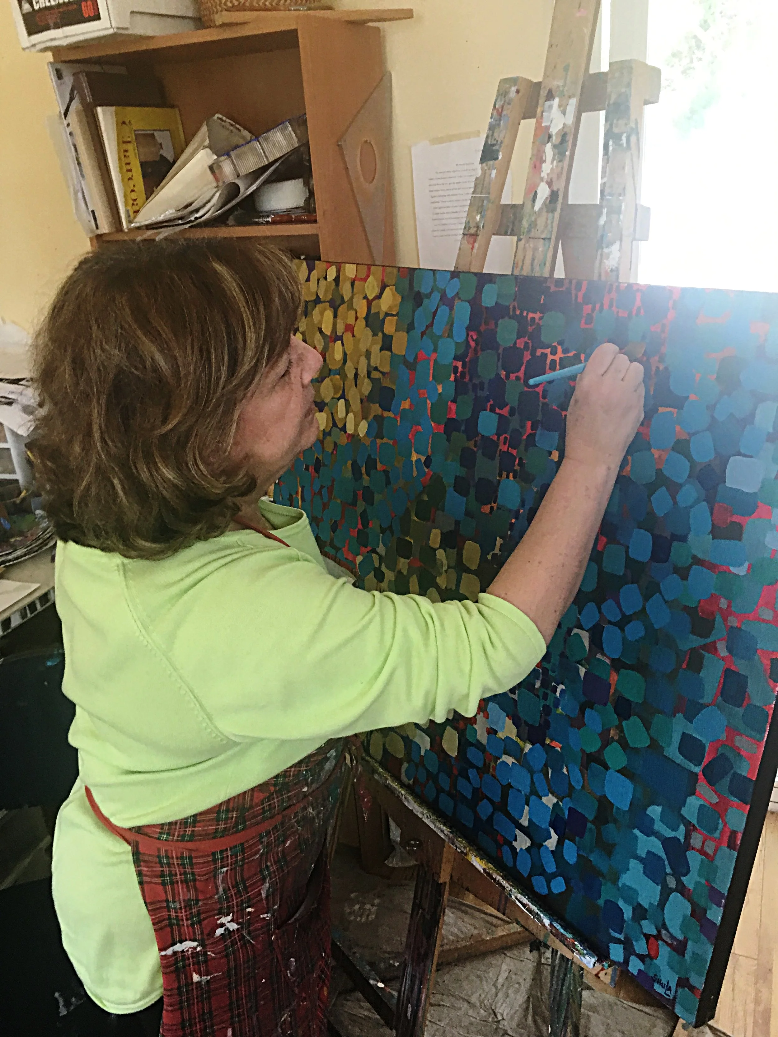 Shula at work