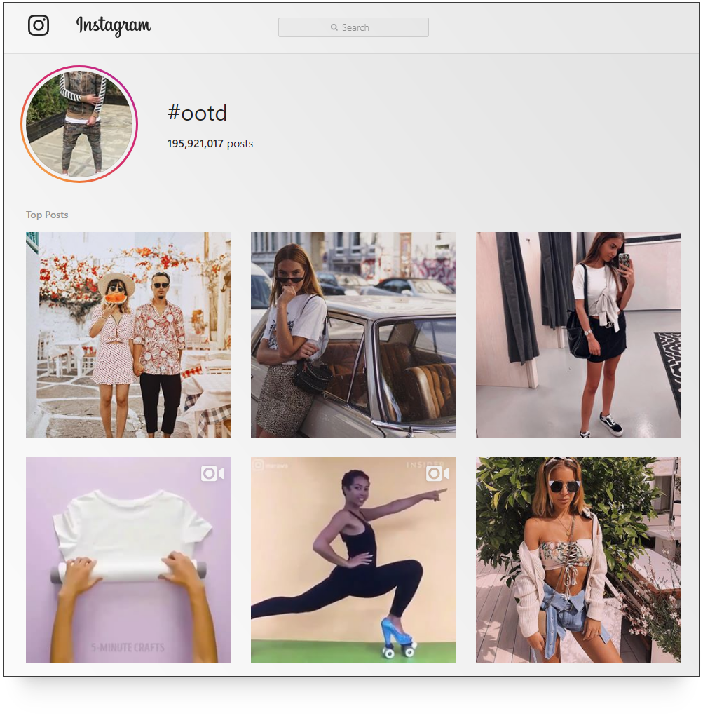 Only 194 million Outfit of the Day posts to choose from!