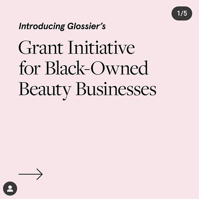 REPOST &amp; SHARE from @glossier: &quot;On May 30th, we committed to putting $1 million to work: $500K in donations to organizations fighting racial injustice, and another $500K in the form of grants to Black-owned beauty businesses. The call for su