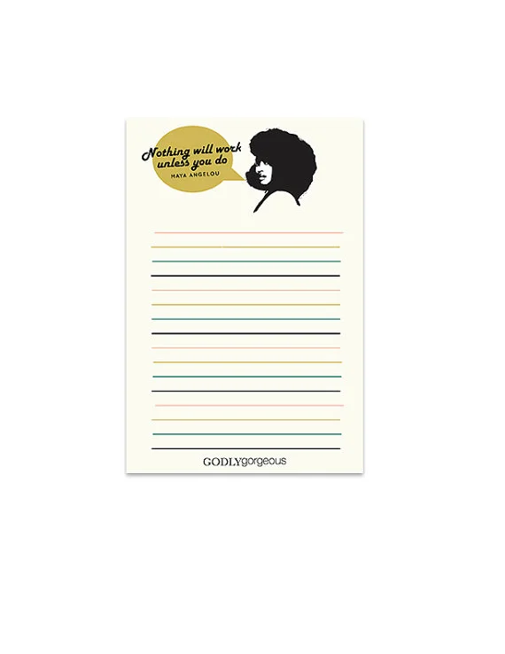 Maya Angelou Notepad