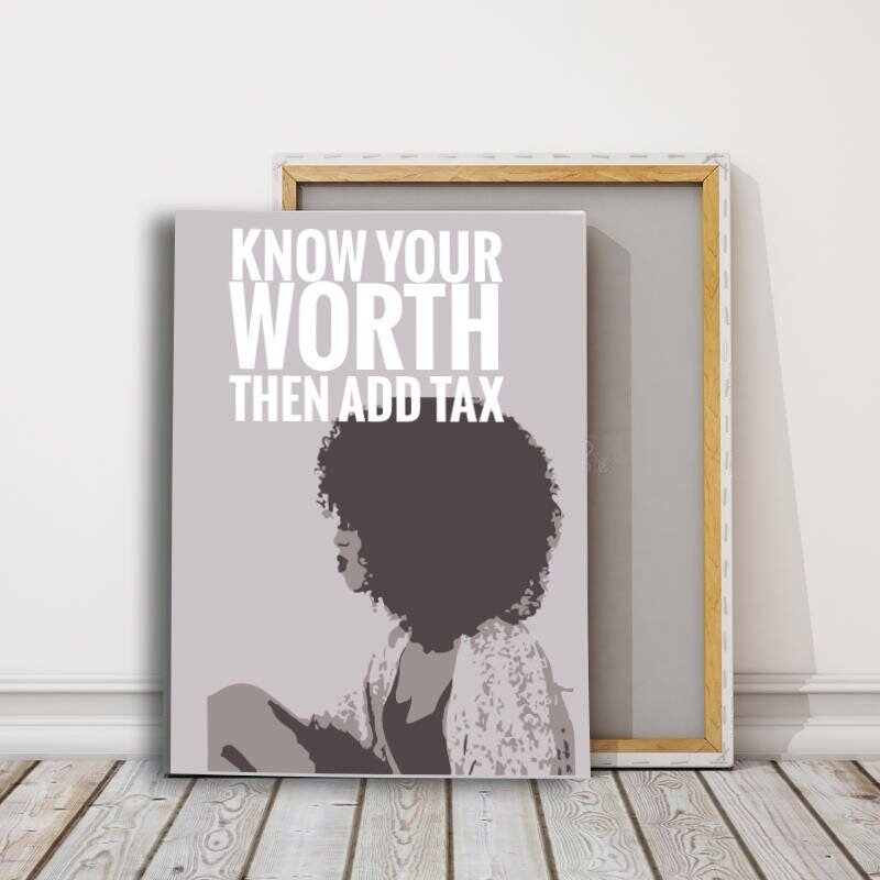 Know Your Worth Canvas Print