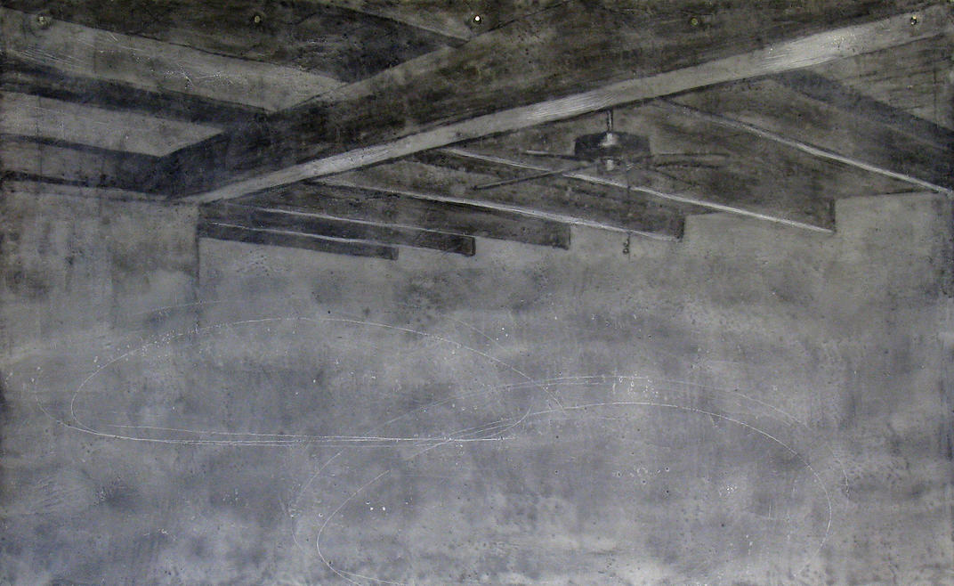 Untitled. Encaustic, charcoal and graphite on paper. 2012