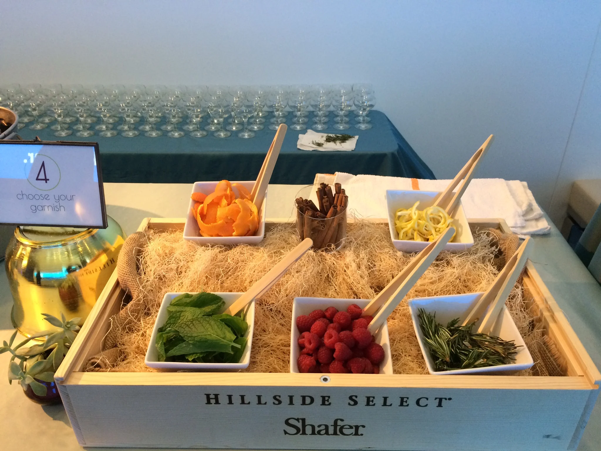 Bubbly Cocktail Bar garnishes paired with bitters