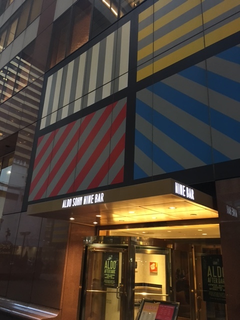 The sublime artwork outside Aldo Sohm was echoed throughout the plaza it is situated within.