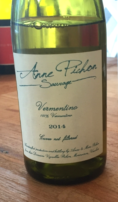 2014 Anne Pichon Sauvage Vermentino (named after Marc's wife, Anne)