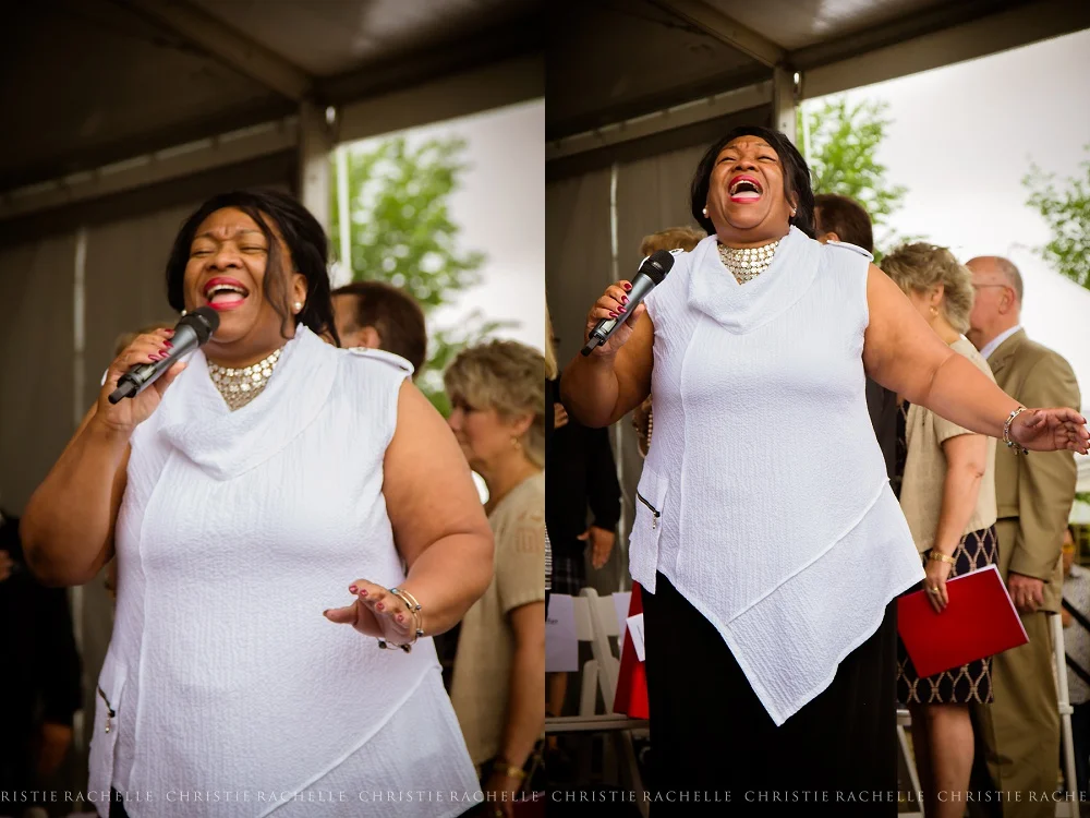  The National Anthem was sung by Jearlyn Steele. 