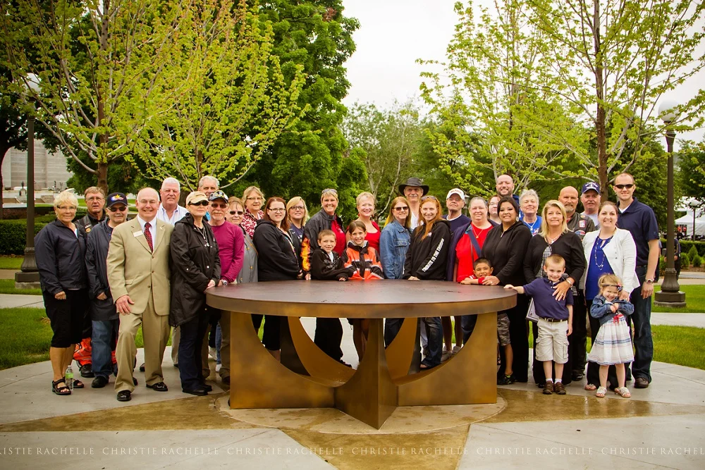  Gold Star families gather around the Gold Star Table.     On a personal note, a special thank you to Caroline Zrust for her work in helping to capture images from this day. 