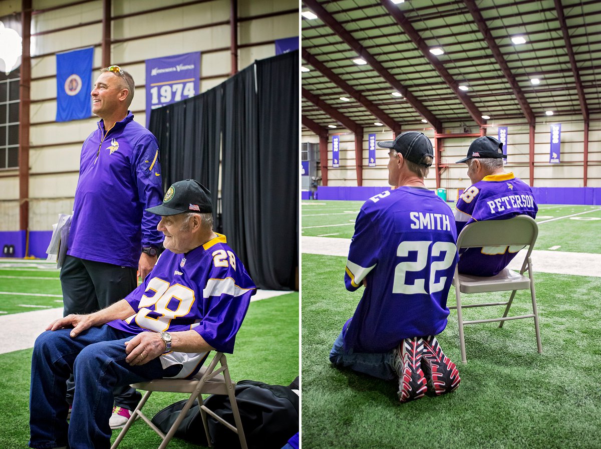 Ford was invited to watch morning practice with Executive Director of Community Relations, Brad Mason. Due to security and team privacy reasons, we were not able to photograph the players engaged in practice. However, Ford's smile says it all!