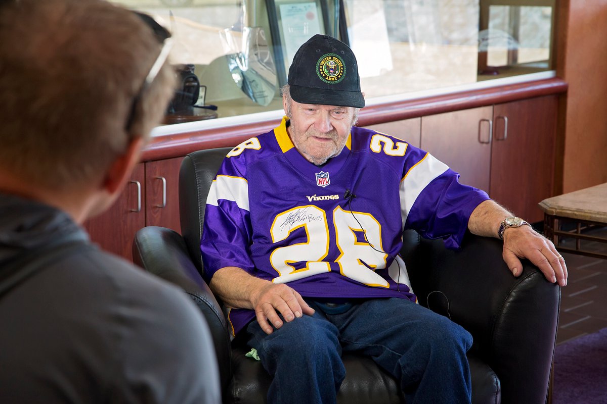 Ford would next be interviewed for the Viking's documentary show - Beyond the Gridiron. ( Look for video clips on their website when they are posted .) He spoke of his long standing love of the Vikings, and what a great coach he saw in Bud Grant.