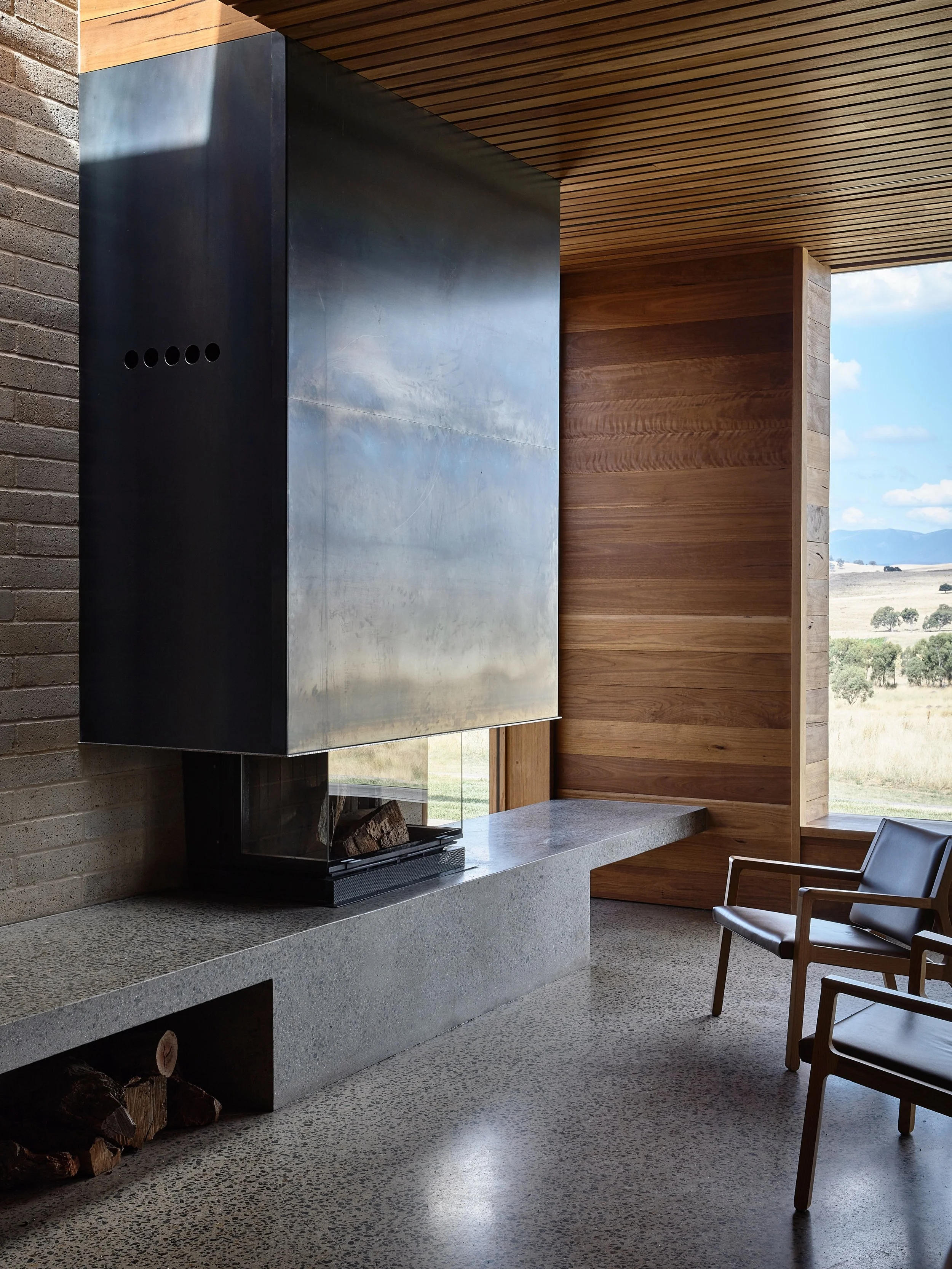 Some projects are defined by their setting. This is one of them. 

A cellar door and restaurant nestled in the Victorian high country &mdash; light-filled, intimate, and deeply connected to its landscape. 

Designed to reflect the ever-changing seaso