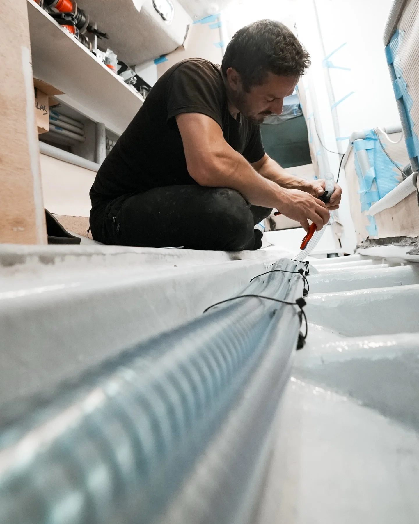 Well the Plumbing phase took WAY longer than we wanted. 

So here is a simple 10 step program to make sure you always stay on track: 

Step 1: design a system&hellip;
Step 2: order the needed parts&hellip;
Step 3: work on other things while those par