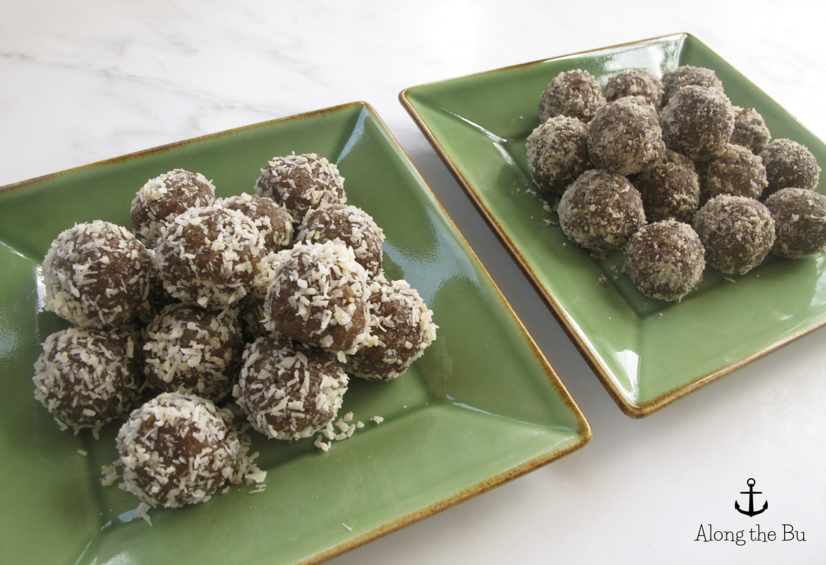 My son and I love them rolled in coconut, but my daughter doesn't; so I split the dough and roll a portion in almond meal and the rest in coconut... everybody's happy.