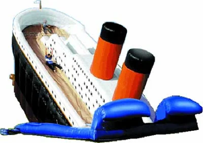 Sadly, the Titanic slide at my local pumpkin patch isn't the only one of its kind. there are others just like it popping up year round at Various fairs throughout the nation.