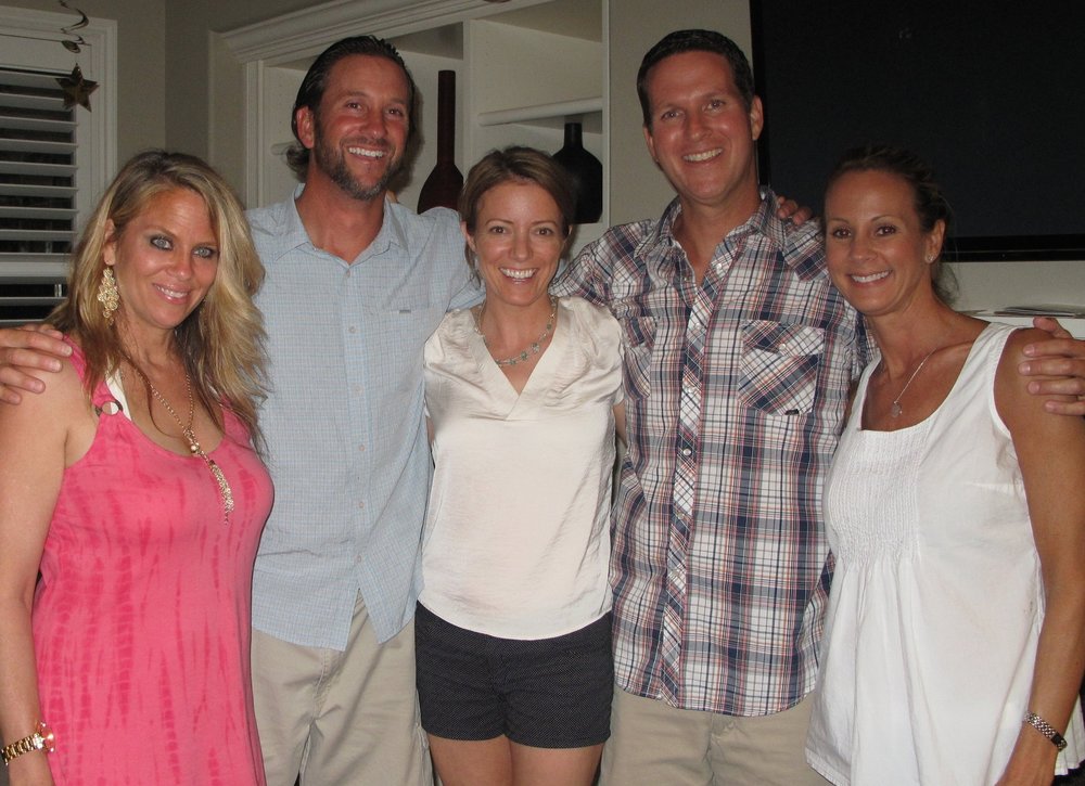 me with my cousins Christine (far right) and her sister & brothers - 6/28/14