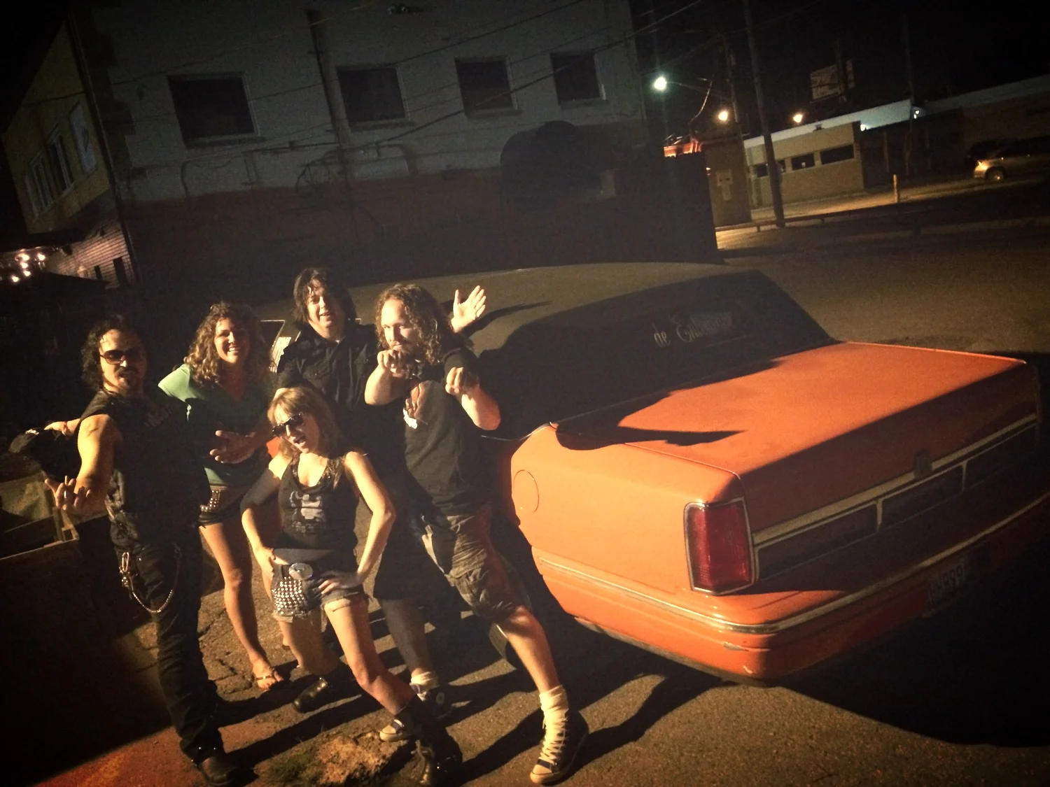 Post-show limo shot with White Shag