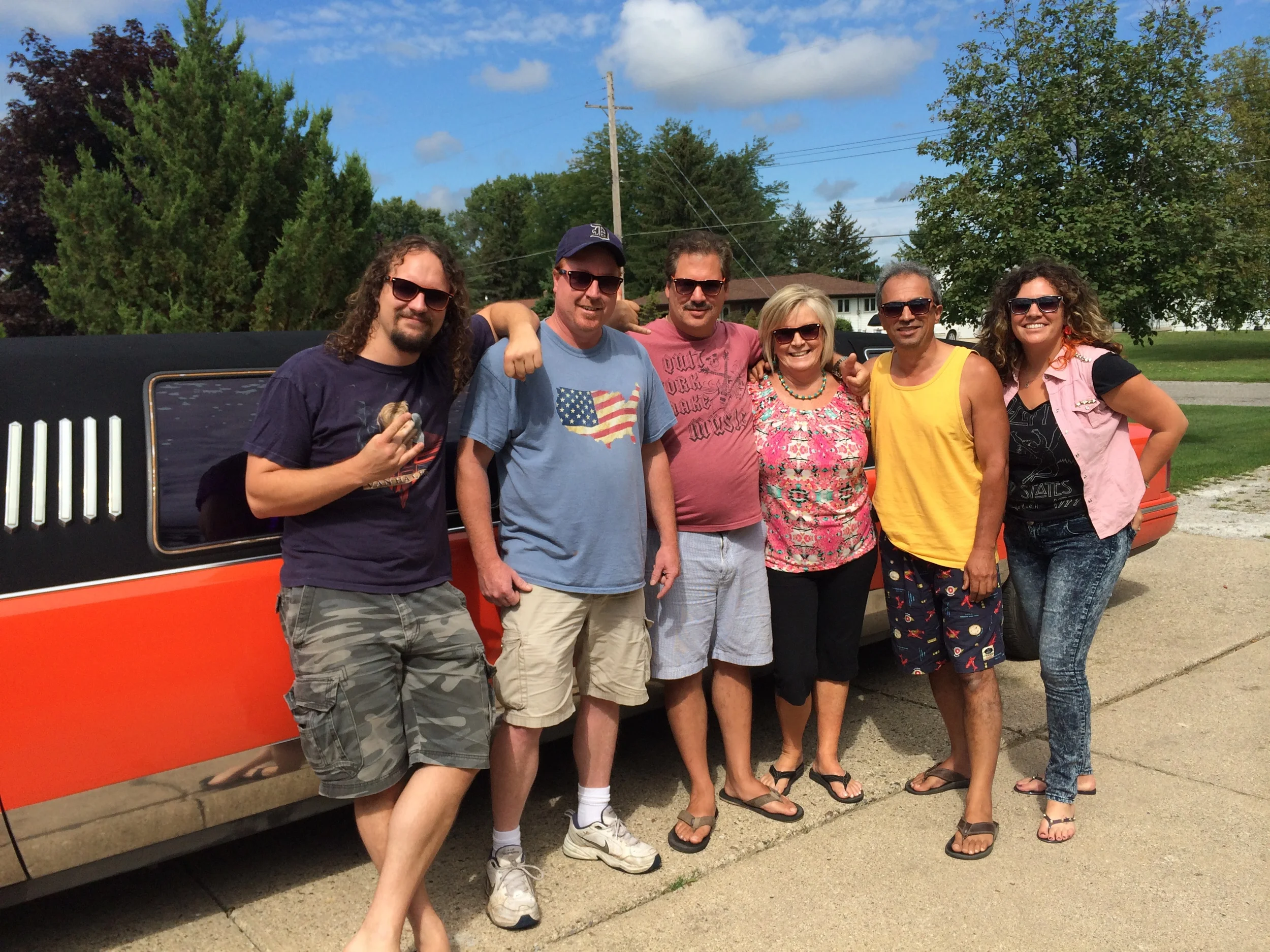 With the family in Saginaw