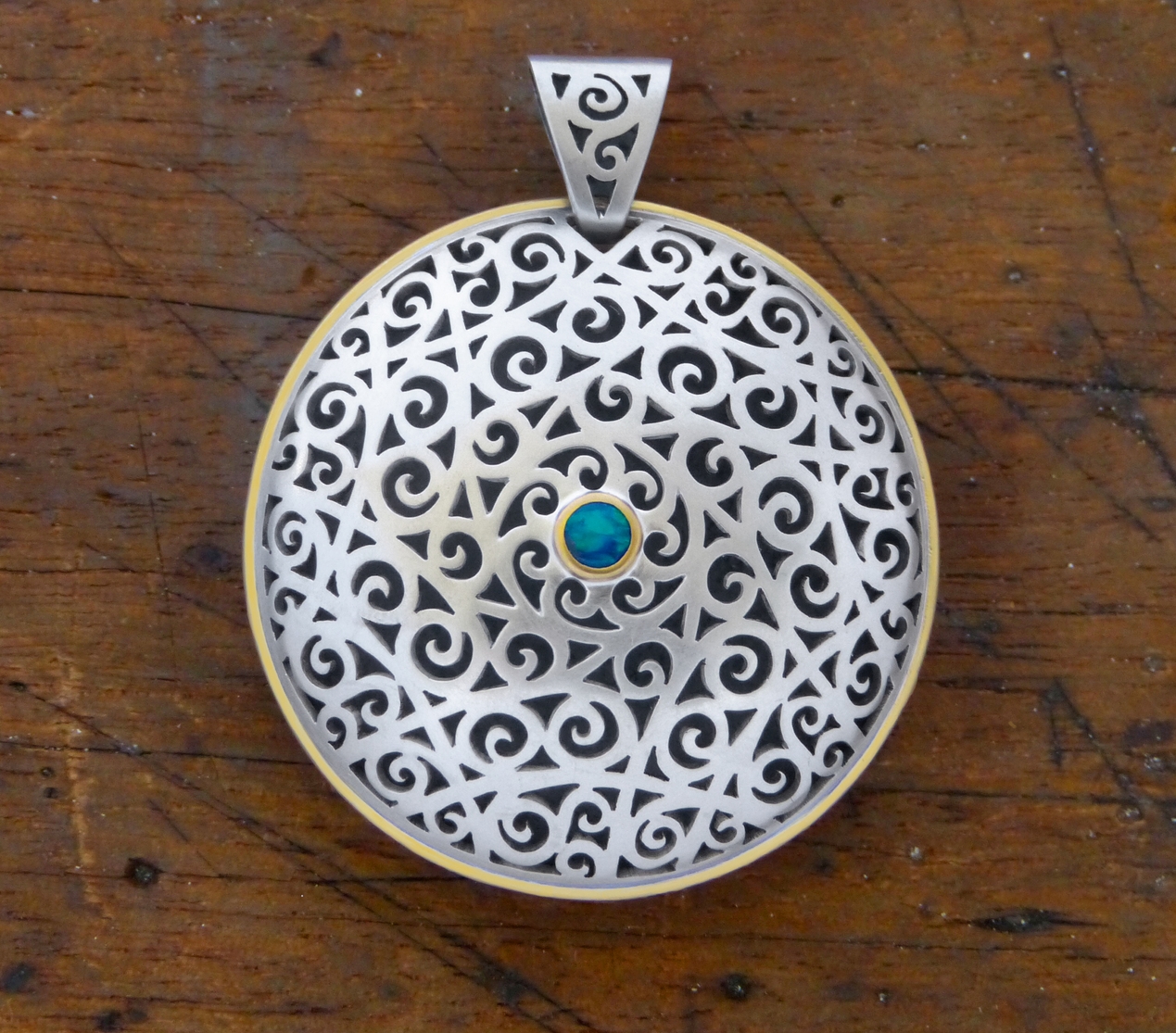 "Particle Physics" - pendant (front)