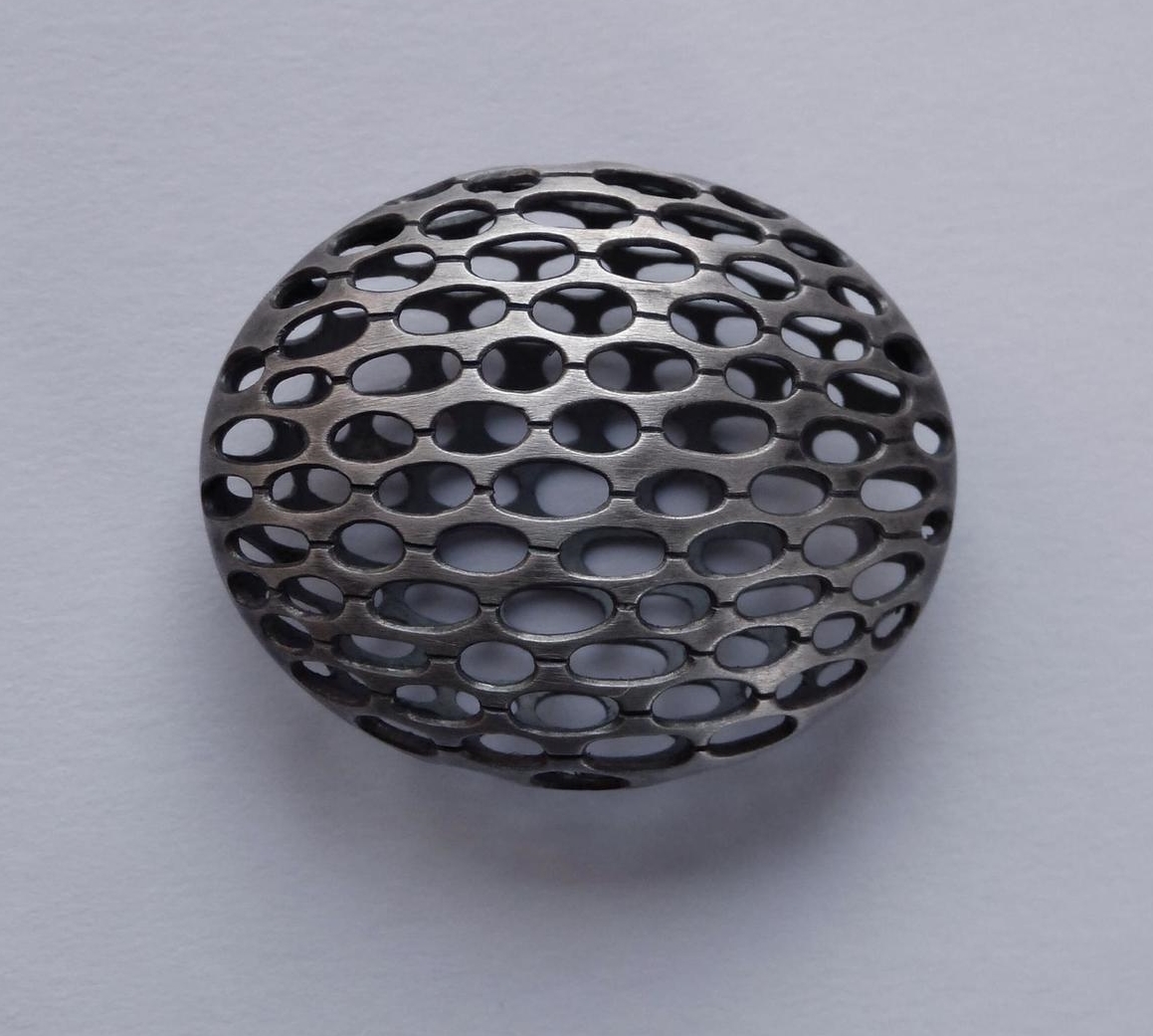 Oxidised silver pendant