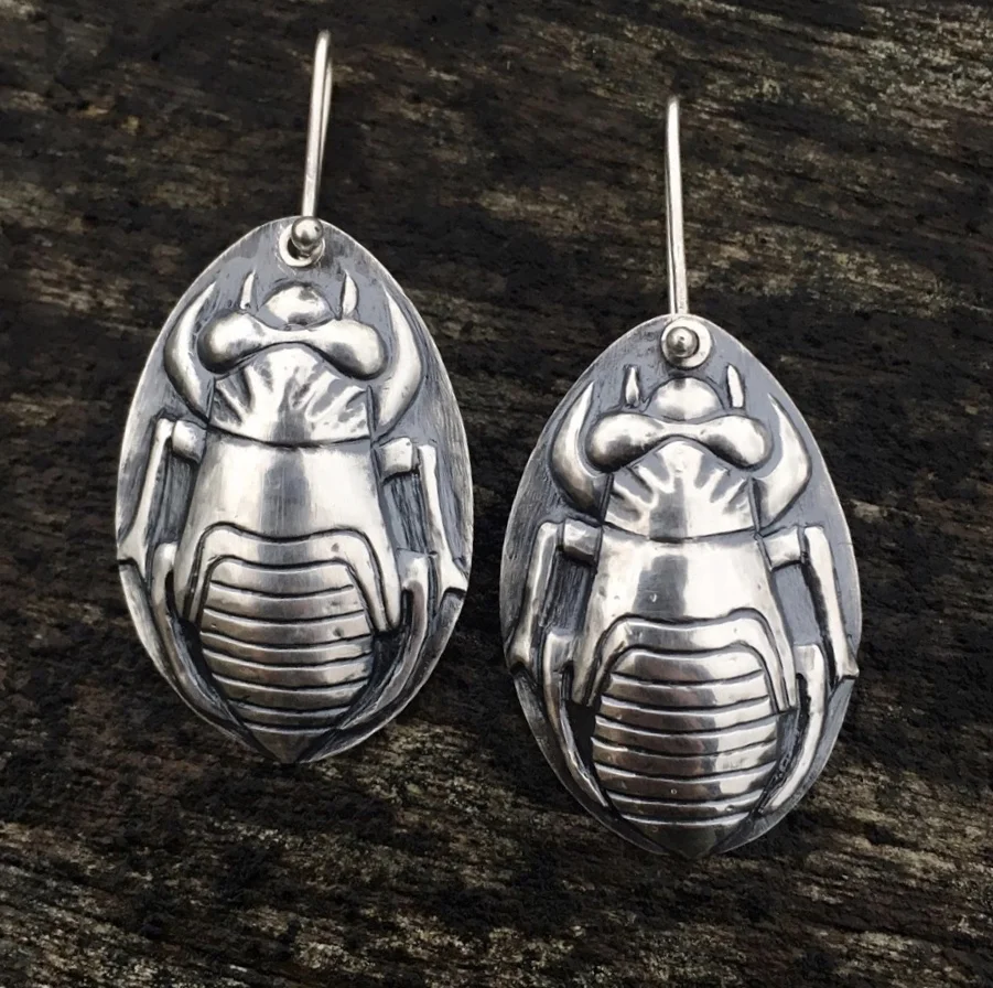 Cicada nymph earrings