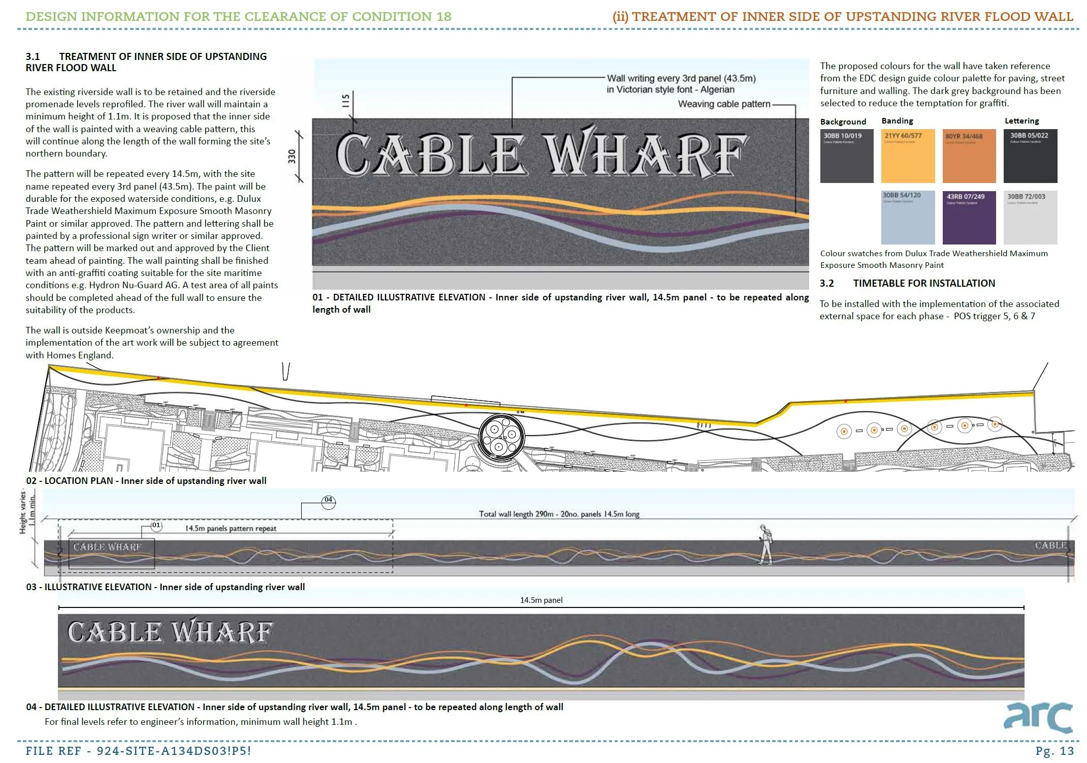 Riverside Wall Design