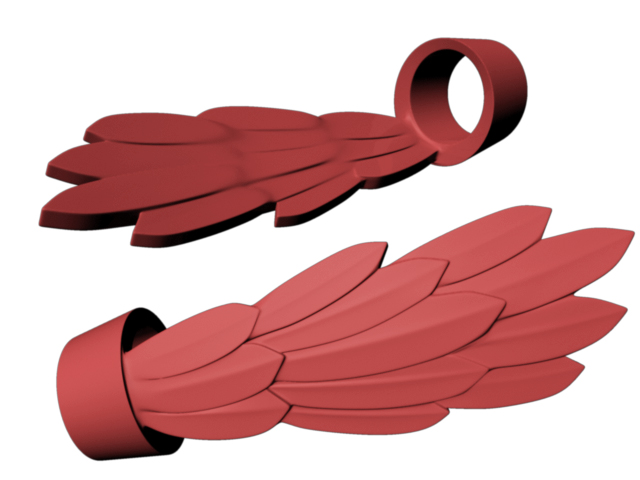 Stratos' wings scaled and stylized for Minimates.