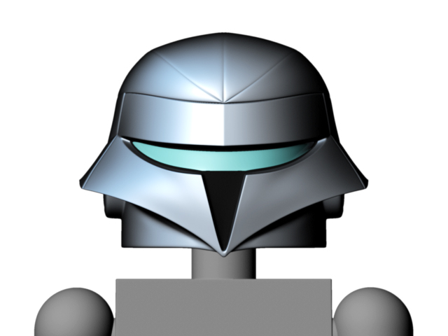 Quicksilver's helmet from SilverHawks scaled and stylized for Minimates. 